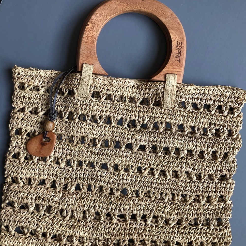 Vintage Esprit straw bag